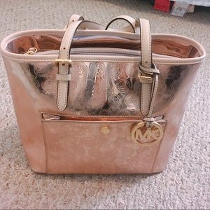 MICHAEL KORS Jet Set Medium Monogram Tote